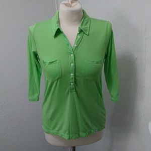 Holister lime green shirt